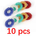 10pcs Finger Rings Set for Teens  Adults Stress Reducer Massager Stress Relief Fidget Toys Acupressure Rings Spiky Sensory