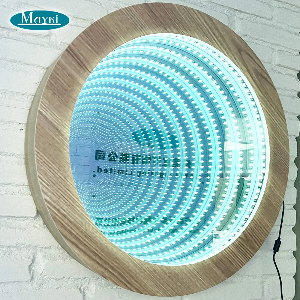 Sensory Room Infinity Mirror Round Tunnel Lamp 23 Inch LED Mood Light Sensory and Special Needs Toy