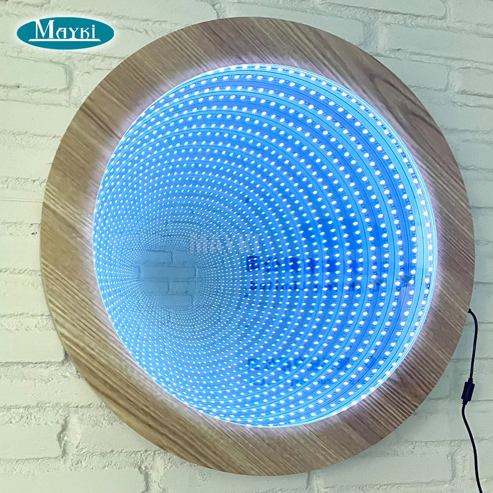 Sensory Room Infinity Mirror Round Tunnel Lamp 23 Inch LED Mood Light Sensory and Special Needs Toy
