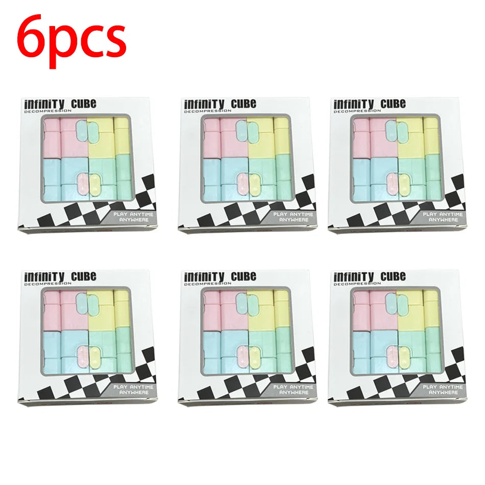 Magic Puzzle Cube Anti Stress Relief Toys for Adults Infinite Flip Funny Cube Sensory Toys for Children Special Needs Xmas Gifts