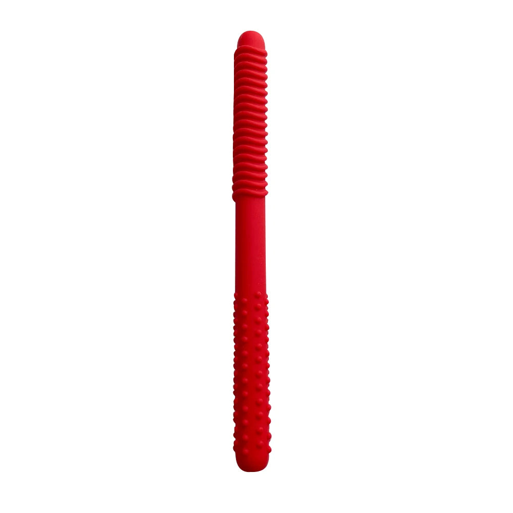 1/6pcs Kid Chewing Tube Speech Therapy Teeth Massager Hollow Molar Straw Baby Teether Handle Oral Muscle Training Teething Toy