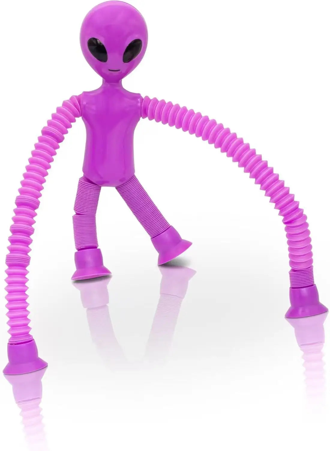 Alien Sensory Travel Toys 4Pcs Suction Airplane Autism Pop Tube Fidget Toys Autistic Easter Basket Stocking Stuffer Party Gifts