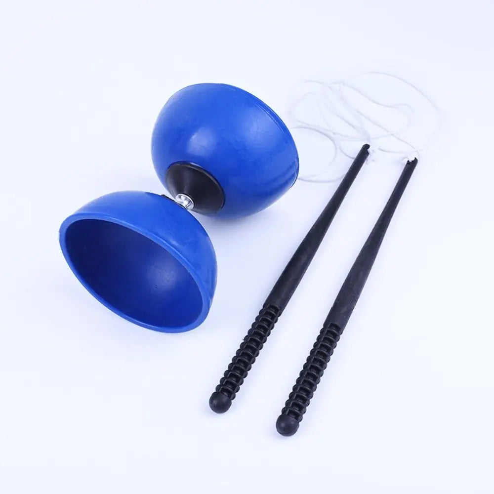 Leather Chinese Diabolo Yo-Yo Sensory Training Equipment Bowl Shape Thicken Soft Outdoor Toy for Skill Development