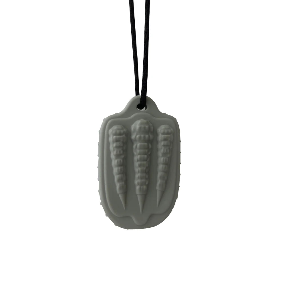 1/7pcs Kids Dragon shape Claw Sensory Chew Necklaces  Toy, Soft Silicone Textured Worry Stone Pendant for Stress Relief