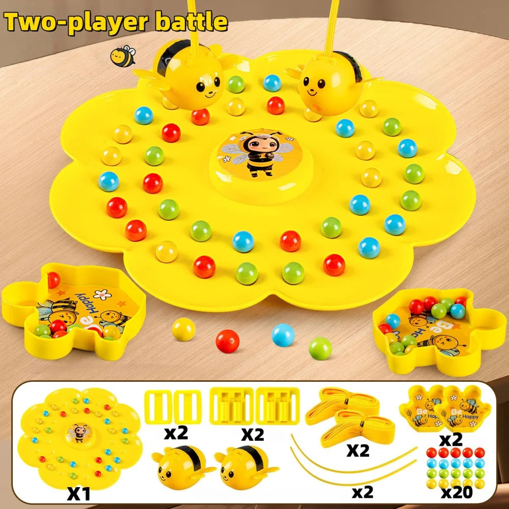Little Bumblebee Multifunctional Board Game Puzzle Fishing Toys Interactive Educational Toys For Kids Christmas Gift Family Game