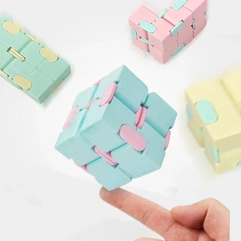 Magic Puzzle Cube Anti Stress Relief Toys for Adults Infinite Flip Funny Cube Sensory Toys for Children Special Needs Xmas Gifts