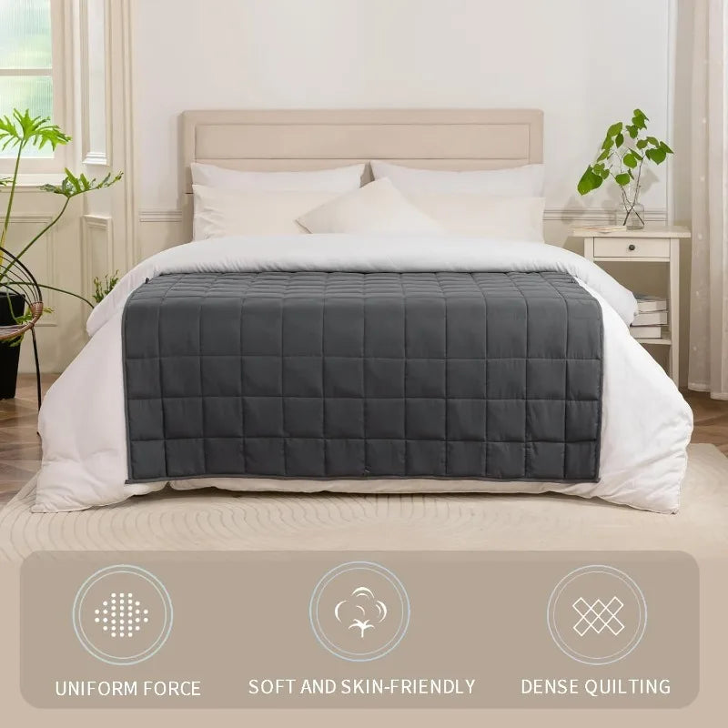 Weighted Blanket Decompression Sleep Aid Pressure Weighted Quilt Sleeping Blanket Heavy Blanket Dark Grey Muti Sizes