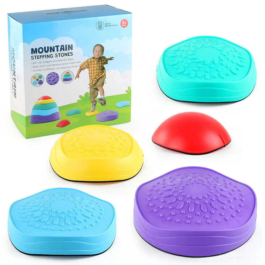 5Pcs/set Balance Stepping Stones Toys Kids Trampling Stone Montessori Toys Tactile Sensing Sports Toys Kids Indoor Outdoor Play