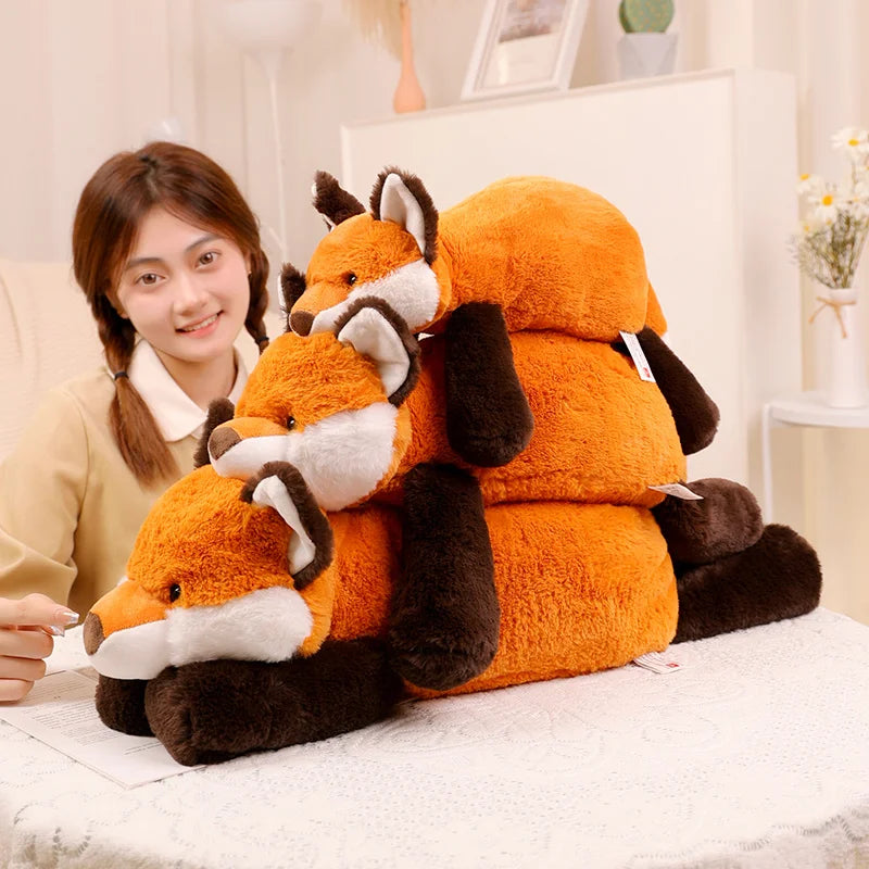 80cm Kawaii Cartoon Animal Raccoon Fox Crocodile Sloth Plush Toys Stuffed Soft Long Sleep Pillow Doll Cushion Girls Gift