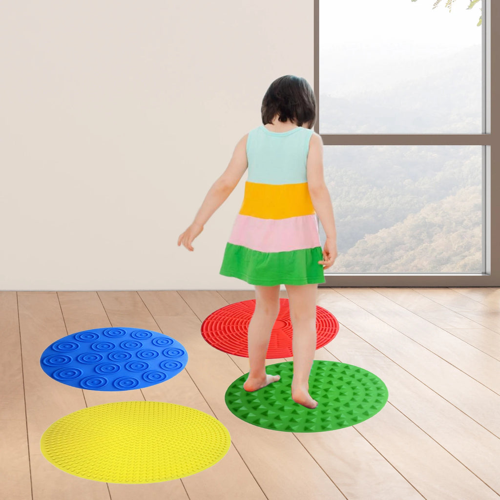 Sensory Stepping Circles Pad Textured Tactile Toy Assorted Textured Sensory Toys for Room Activity
