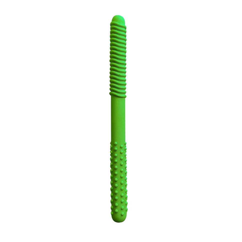 1/6pcs Kid Chewing Tube Speech Therapy Teeth Massager Hollow Molar Straw Baby Teether Handle Oral Muscle Training Teething Toy