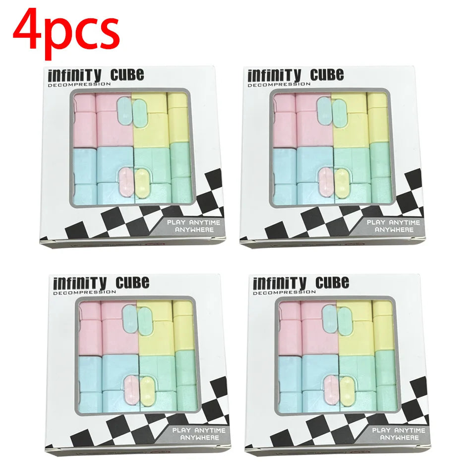 Magic Puzzle Cube Anti Stress Relief Toys for Adults Infinite Flip Funny Cube Sensory Toys for Children Special Needs Xmas Gifts