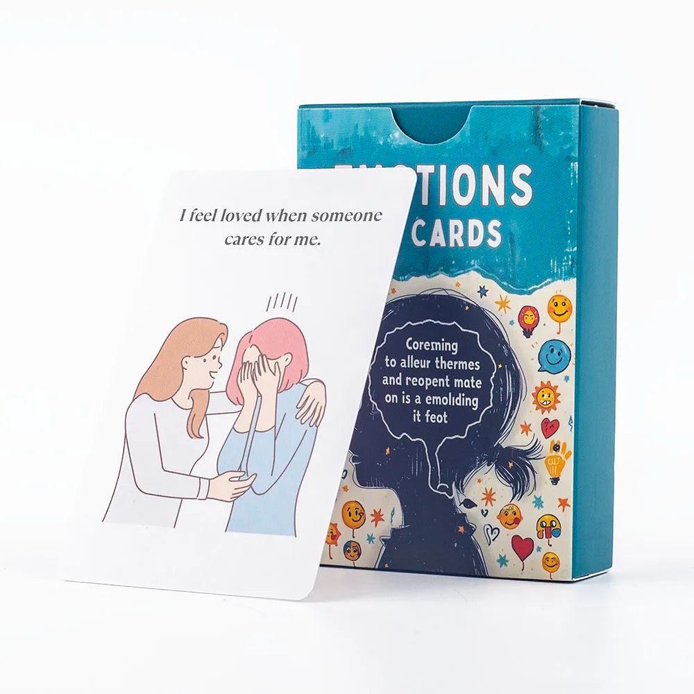 110 Emotions Cards Emotional Recognition & Expression Tool Fun Feelings Learning Game for Kids & Adults Board Playing Game Cards