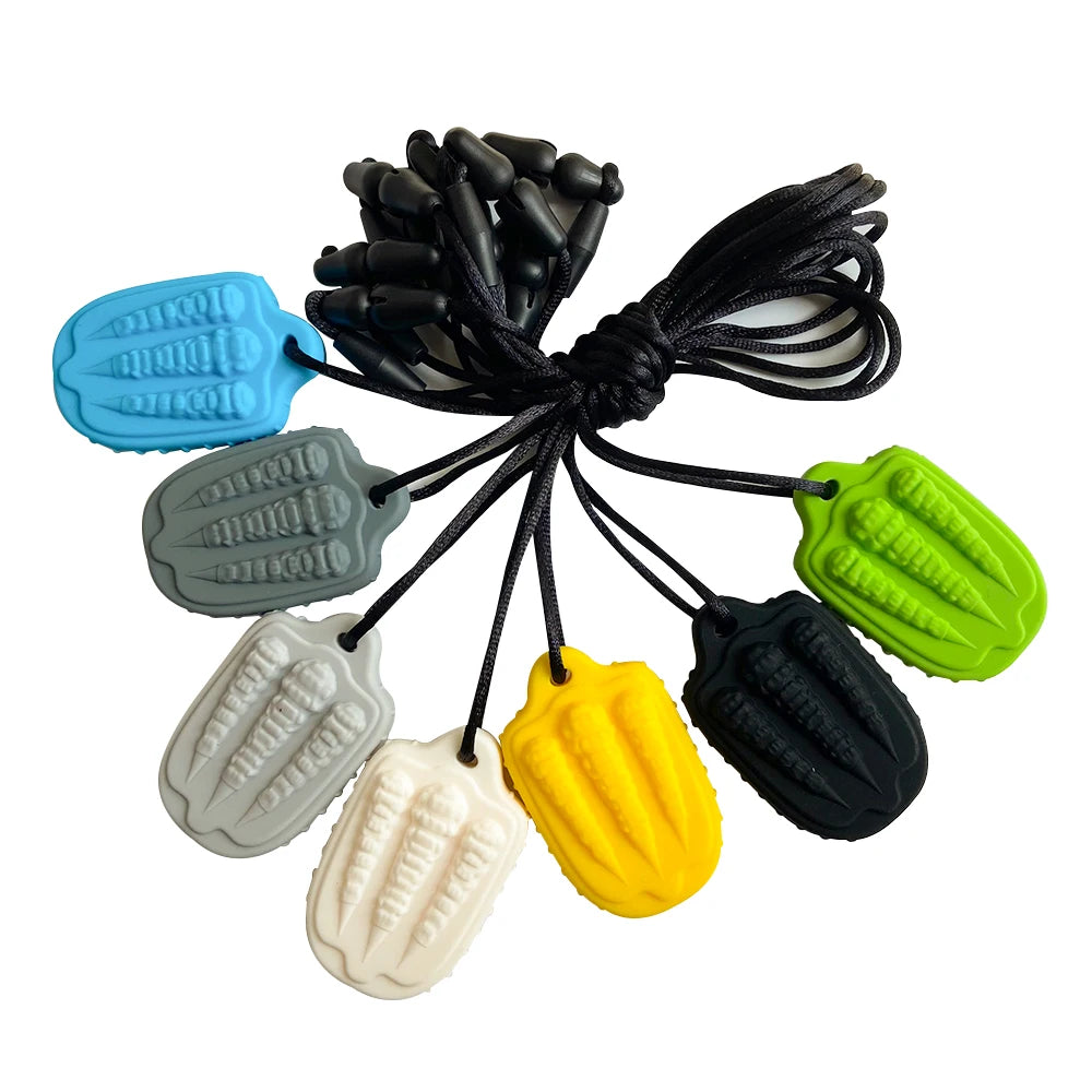 1/7pcs Kids Dragon shape Claw Sensory Chew Necklaces  Toy, Soft Silicone Textured Worry Stone Pendant for Stress Relief