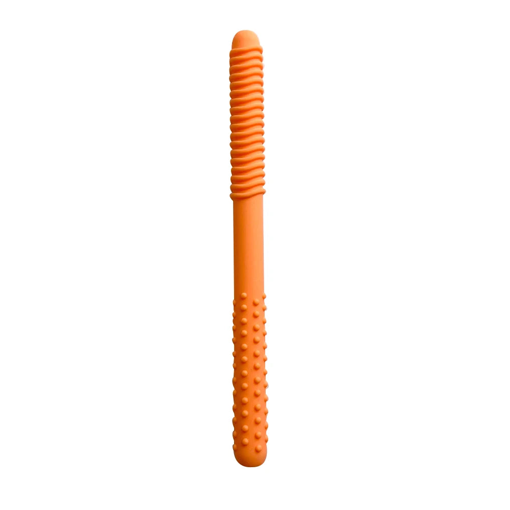 1/6pcs Kid Chewing Tube Speech Therapy Teeth Massager Hollow Molar Straw Baby Teether Handle Oral Muscle Training Teething Toy