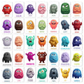 36Pcs Monster Emotion Cards Social Emotional Learning Flashcards Plush Monster Feelings Cards for Toddlers Preschool Education