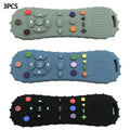 Novelty Silicone Simulation TV Remote Control Shape Soothing Toy Baby Food Grade Teaser Stick Children's Sensory Education Toys