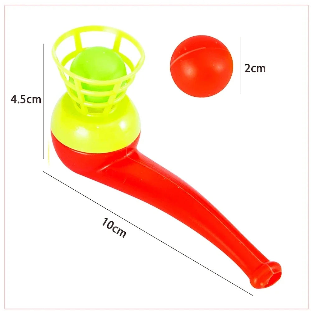 5/20PCS Children's Hanging Blowpipe Blowball Game Sensory Balance Training Floating Blowball Magic Parent Child Game