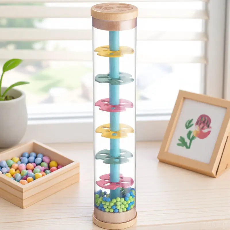 1Pcs Rain Stick Educational Rain Maker Sound Tube for Musical Instrument Soothing Cognitive Development Music