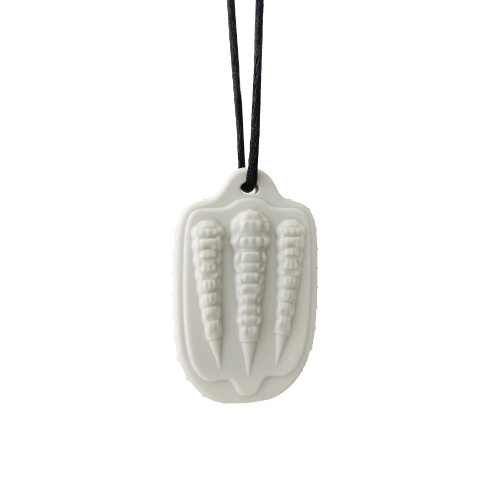 1/7pcs Kids Dragon shape Claw Sensory Chew Necklaces  Toy, Soft Silicone Textured Worry Stone Pendant for Stress Relief