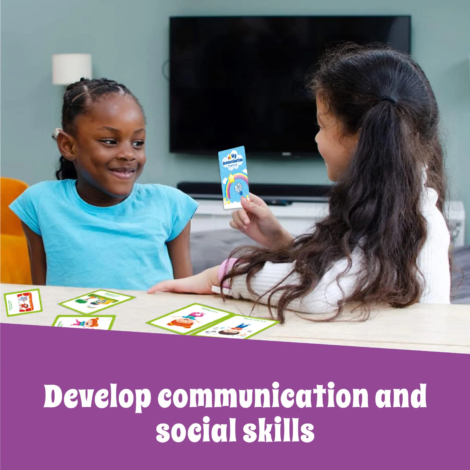 Bview Art Special Needs Communication Cards for Kids - Nonverbal Visual Aid, Autism Learning Tools & Cognitive Prompt Cards
