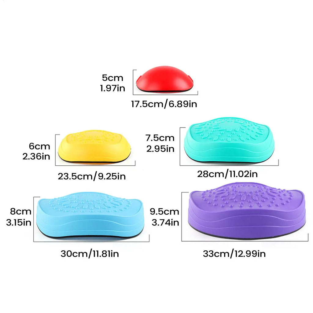 5Pcs/set Balance Stepping Stones Toys Kids Trampling Stone Montessori Toys Tactile Sensing Sports Toys Kids Indoor Outdoor Play