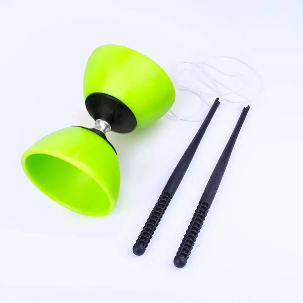 Leather Chinese Diabolo Yo-Yo Sensory Training Equipment Bowl Shape Thicken Soft Outdoor Toy for Skill Development
