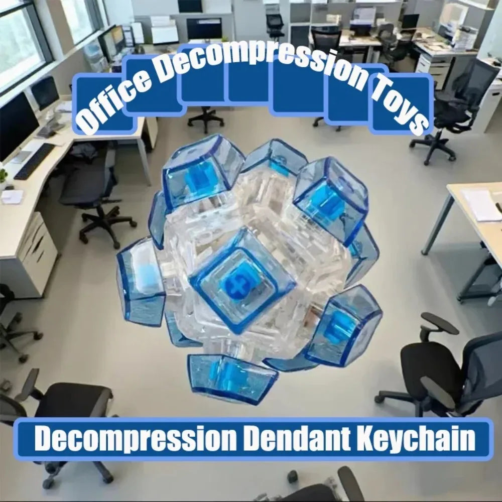 1Pc Creative spherical Square Fidget Decompression Keyboard Key Toy For Adults Antistress Toys Anti Stress Finger Games toys