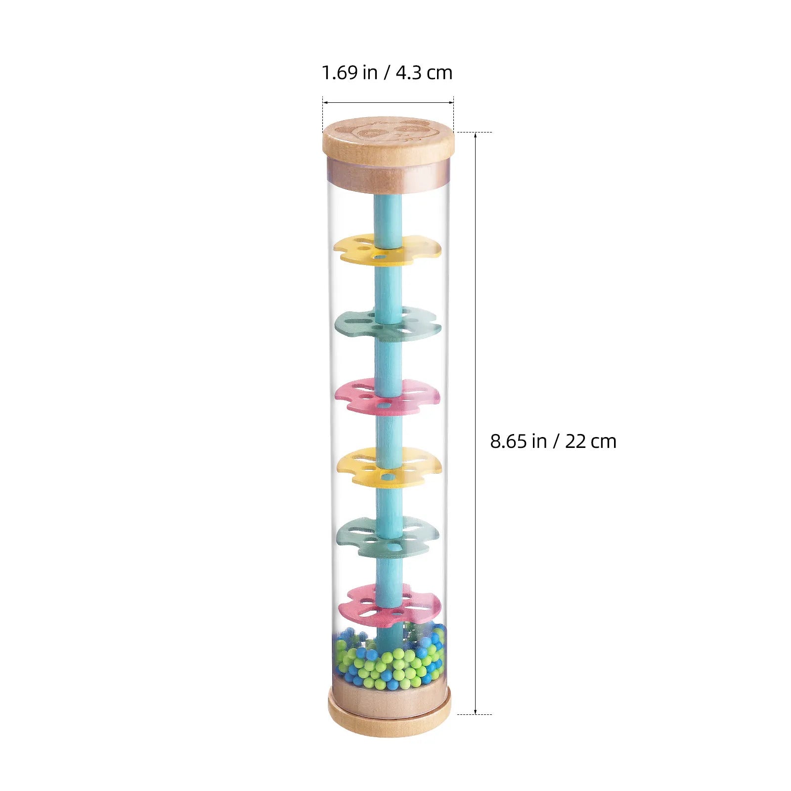 1Pcs Rain Stick Educational Rain Maker Sound Tube for Musical Instrument Soothing Cognitive Development Music