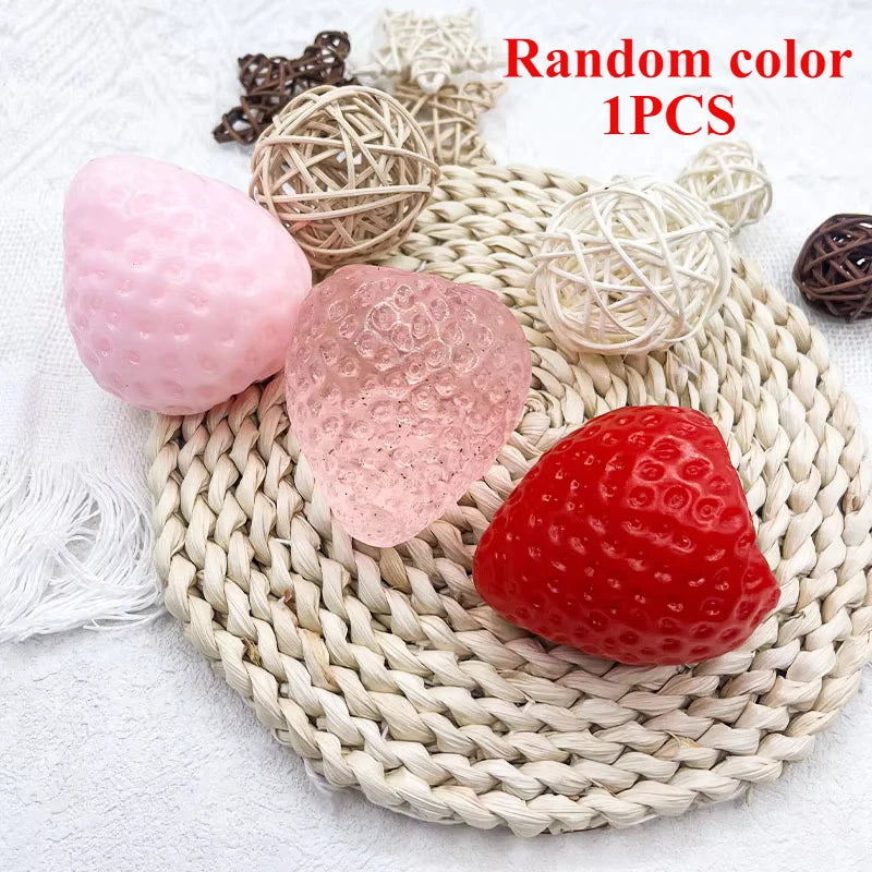 Strawberry Taba Squishy Fidget Toy - Slow Rebound Stress Relief Toy For Kids Adults Office & Party Favors Squeeze Gift 2026 New