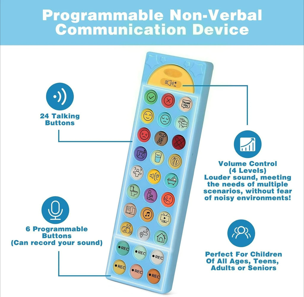 Non Verbal Communication Tools Autism Talking Aids with 6 Programmable Buttons  Autism Toys for Kids Nursery Classroom