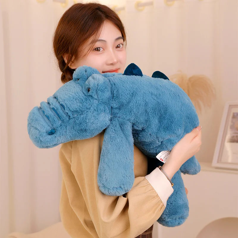 80cm Kawaii Cartoon Animal Raccoon Fox Crocodile Sloth Plush Toys Stuffed Soft Long Sleep Pillow Doll Cushion Girls Gift