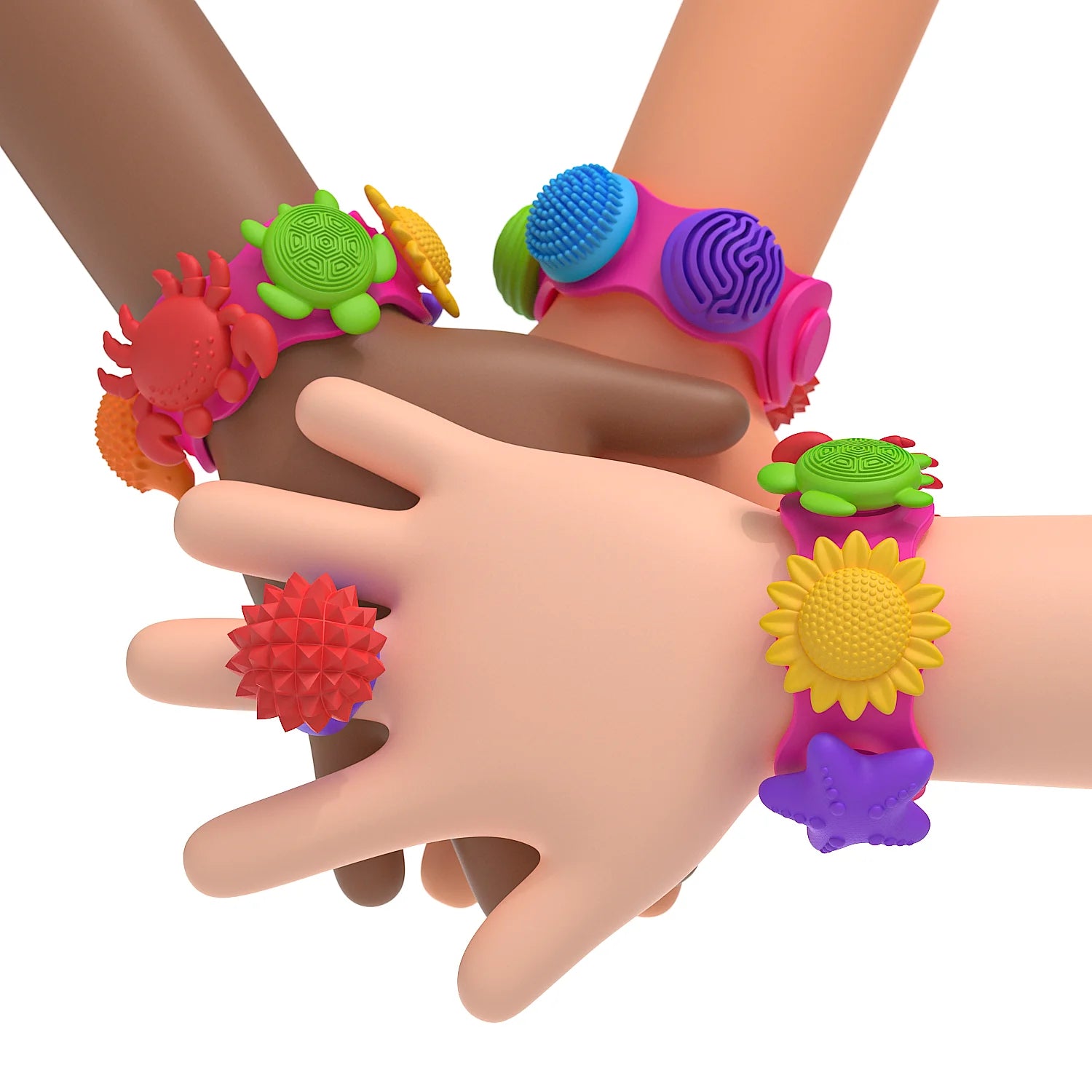 Fidget Rings Sensory Toys for Kids: 13 Pack Fidget Anxiety Spinner Rings- Autism Sensory Toy for Special Needs ADHD