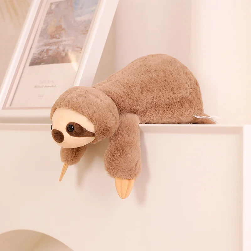 80cm Kawaii Cartoon Animal Raccoon Fox Crocodile Sloth Plush Toys Stuffed Soft Long Sleep Pillow Doll Cushion Girls Gift
