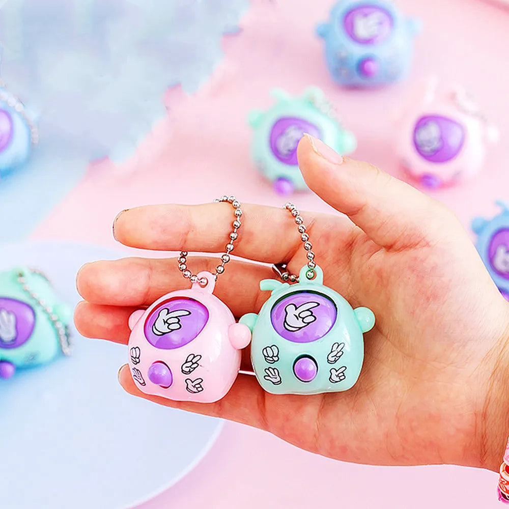 20-50Pcs  Mini Pop Keychains Toddler Sensory Fidget Toys Bulk Classroom Prizes Kids Birthday Party Favors Gift Bag Fillers