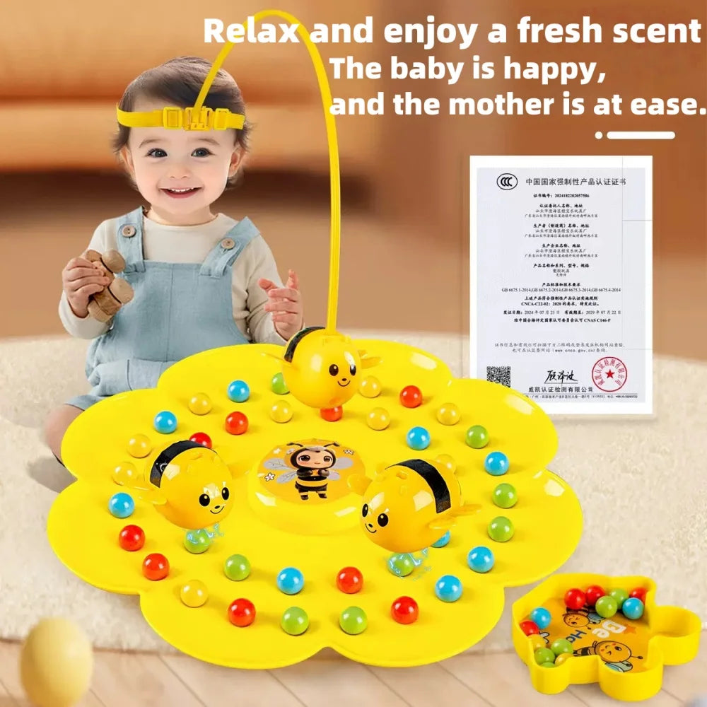 Little Bumblebee Multifunctional Board Game Puzzle Fishing Toys Interactive Educational Toys For Kids Christmas Gift Family Game