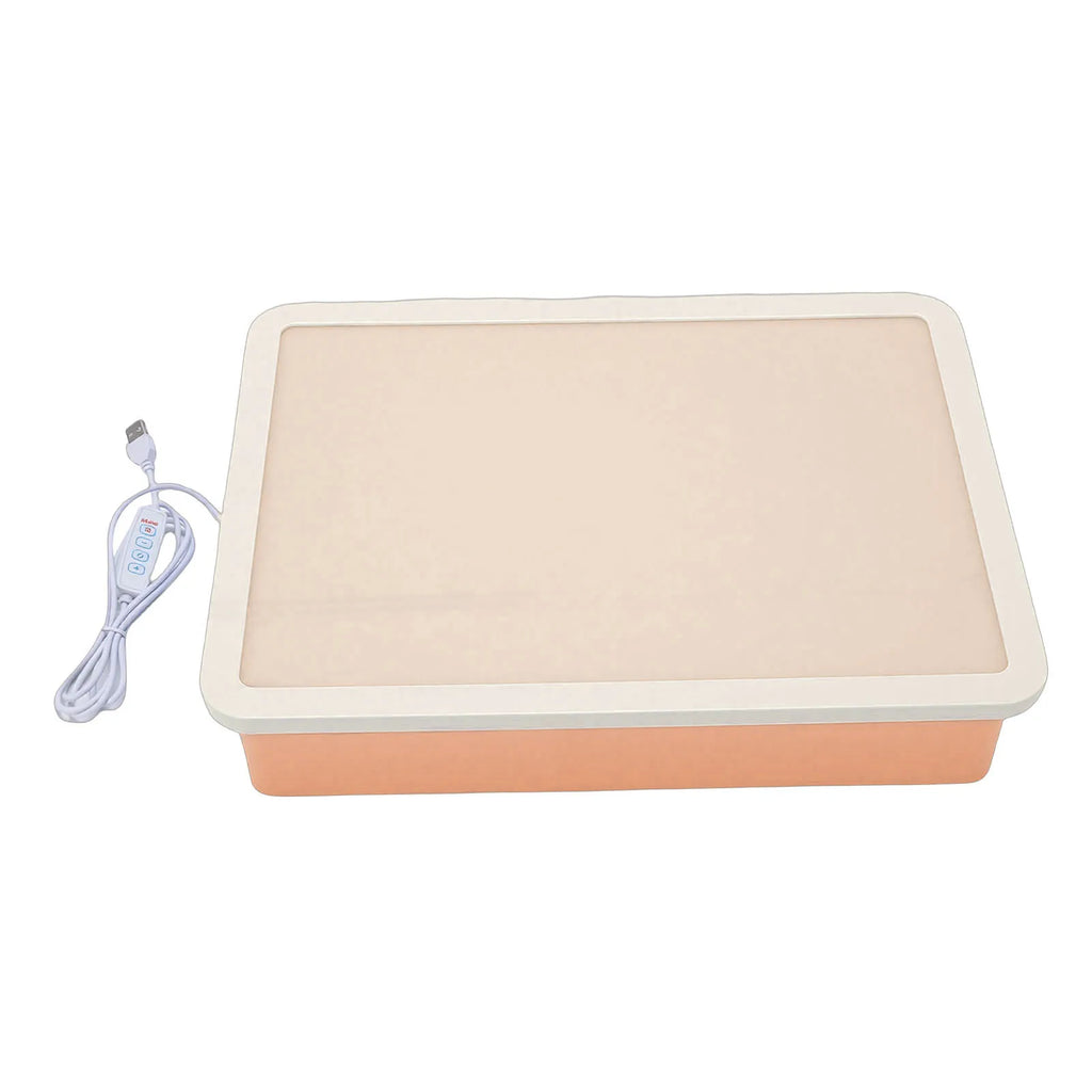 USB Sand Painting Light Box 3 Colors 10 Brightness Levels Portable LED Sensory Light Table for Kids Adults Classroom Meditation