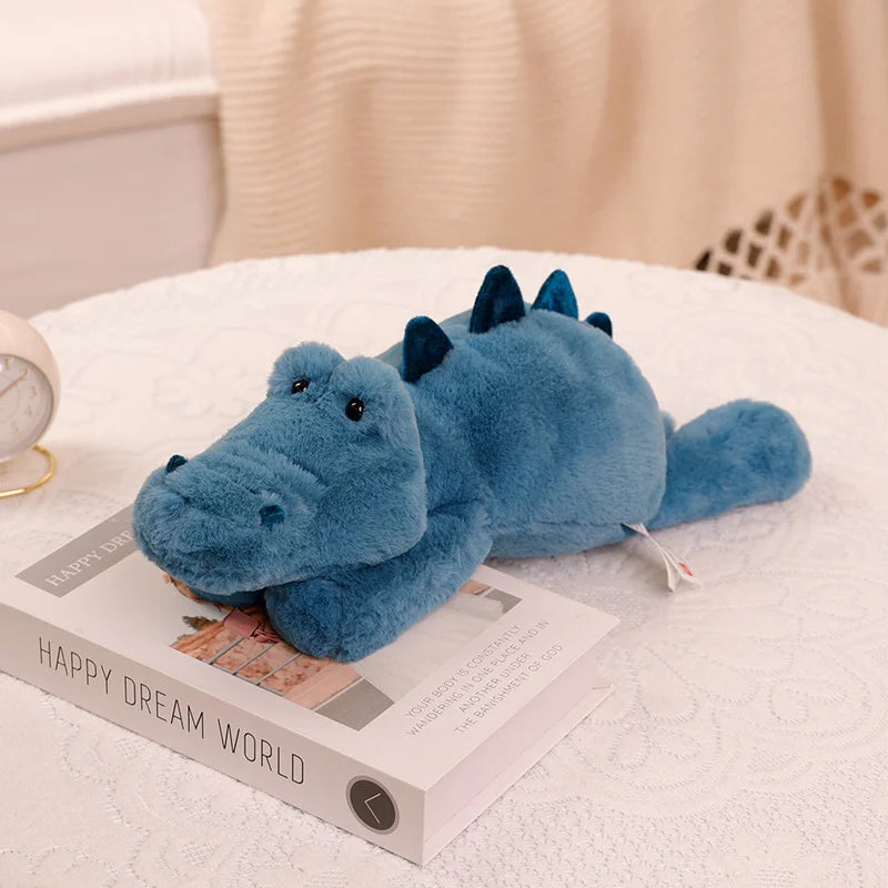 80cm Kawaii Cartoon Animal Raccoon Fox Crocodile Sloth Plush Toys Stuffed Soft Long Sleep Pillow Doll Cushion Girls Gift