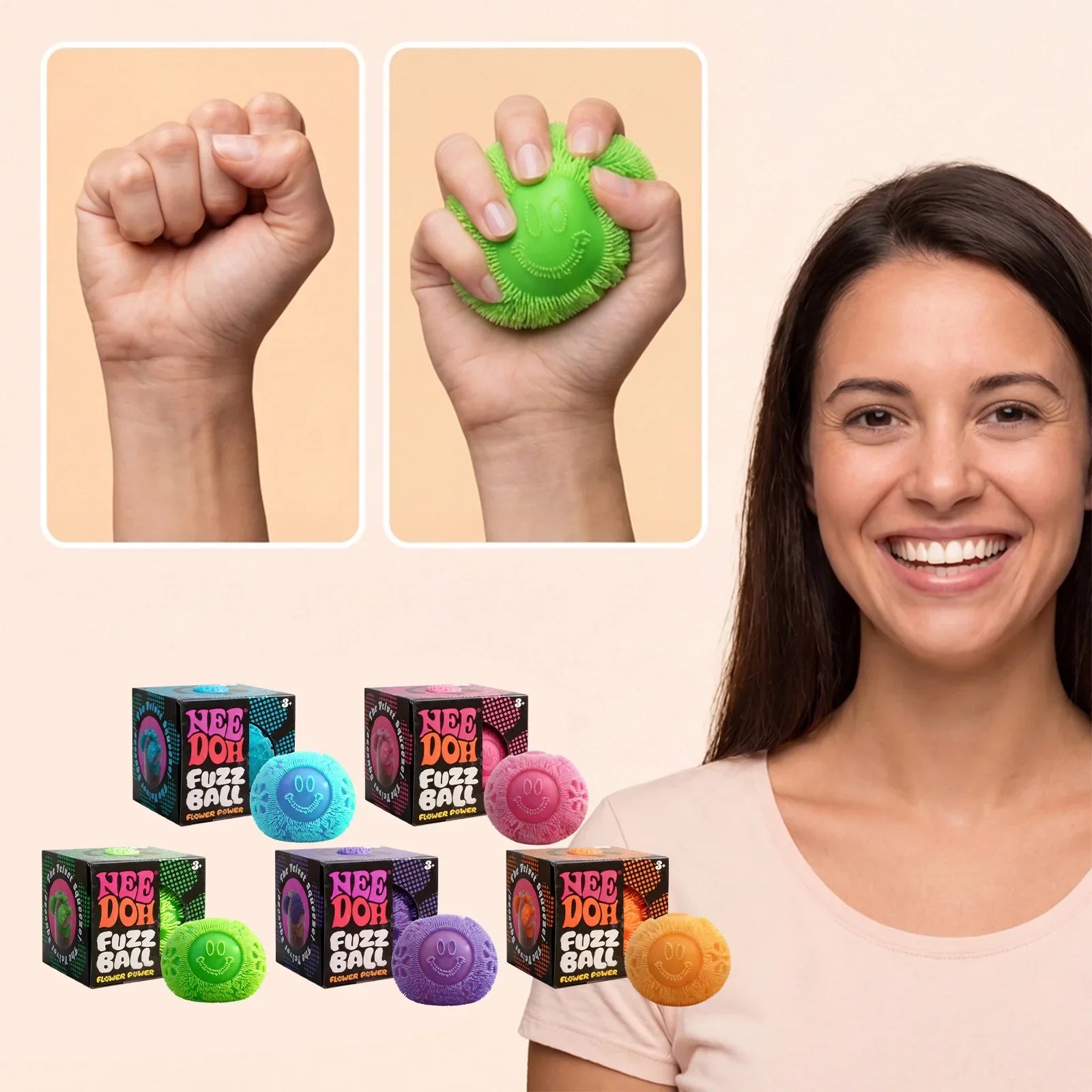 Nee Doh Fuzz Ball Series
