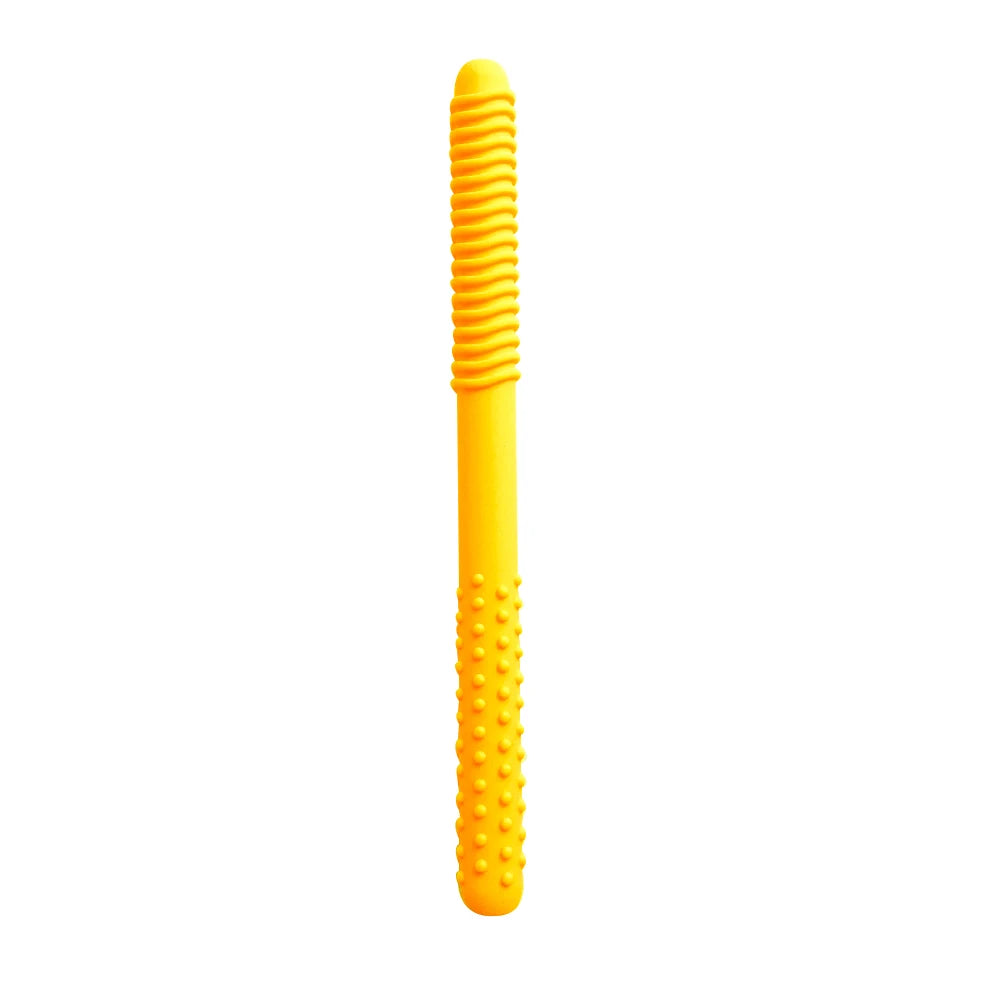 1/6pcs Kid Chewing Tube Speech Therapy Teeth Massager Hollow Molar Straw Baby Teether Handle Oral Muscle Training Teething Toy