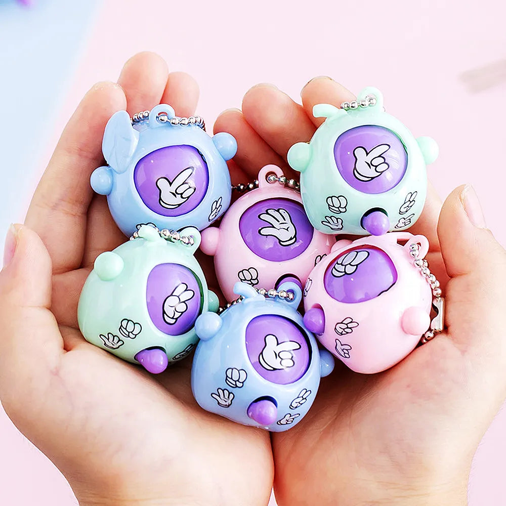 20-50Pcs  Mini Pop Keychains Toddler Sensory Fidget Toys Bulk Classroom Prizes Kids Birthday Party Favors Gift Bag Fillers