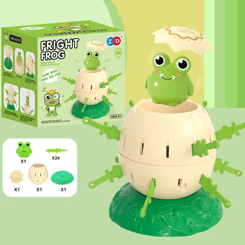 Mini Penguin Novelty Educational Toy for Kids - Interactive Parent-Child Game - Holiday Party Favor - Frog Pirate Bucket Theme