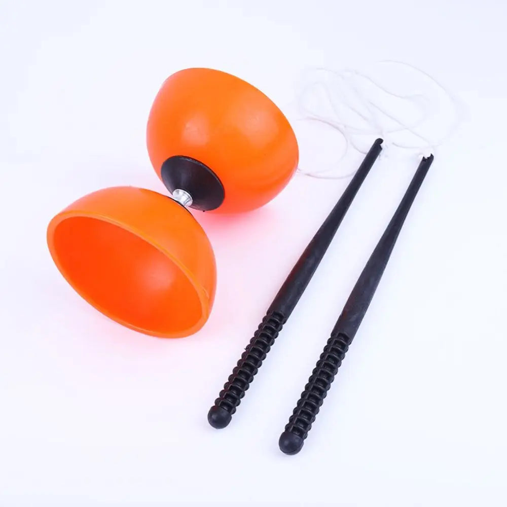Leather Chinese Diabolo Yo-Yo Sensory Training Equipment Bowl Shape Thicken Soft Outdoor Toy for Skill Development